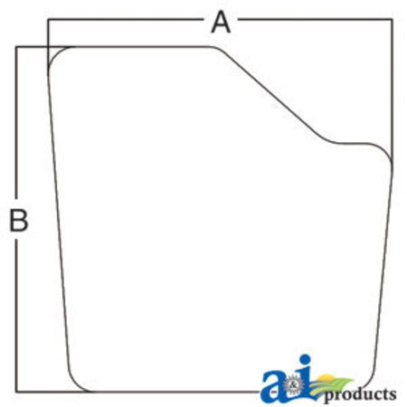 A & I PRODUCTS Glass, Door, Non-Venting (RH/LH) - Fixed 49" x35.5" x2" A-1975195C1